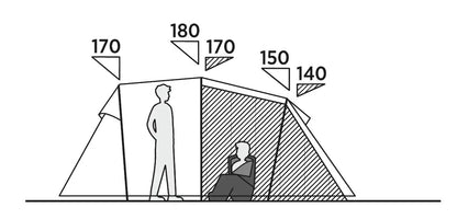 Намет чотиримісний Easy Camp Hidra 4 (120490)