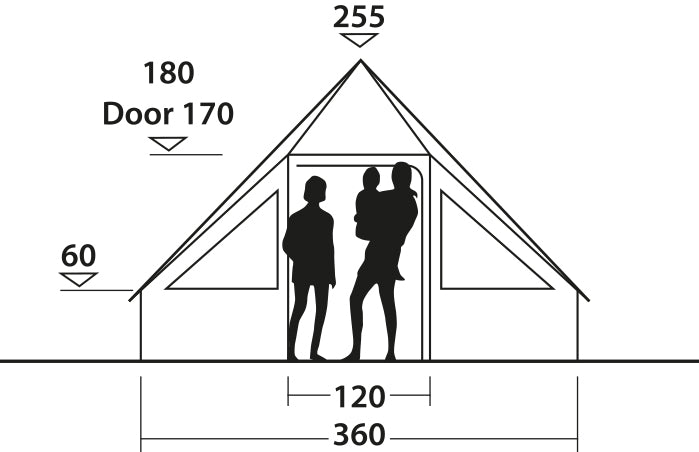 Намет десятимісний Easy Camp Moonlight Cabin Grey (120444) 