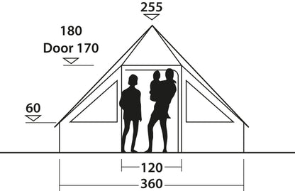 Намет десятимісний Easy Camp Moonlight Cabin Grey (120444) 