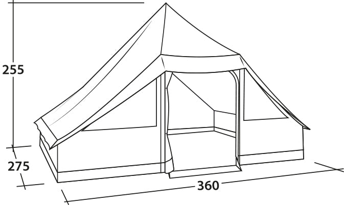 Намет десятимісний Easy Camp Moonlight Cabin Grey (120444) 
