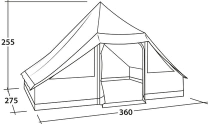 Намет десятимісний Easy Camp Moonlight Cabin Grey (120444) 