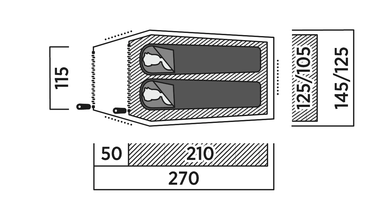 Намет двомісний Easy Camp Reindal 2 (120471)