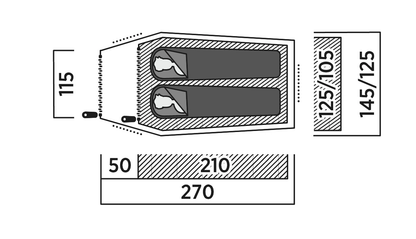 Намет двомісний Easy Camp Reindal 2 (120471)