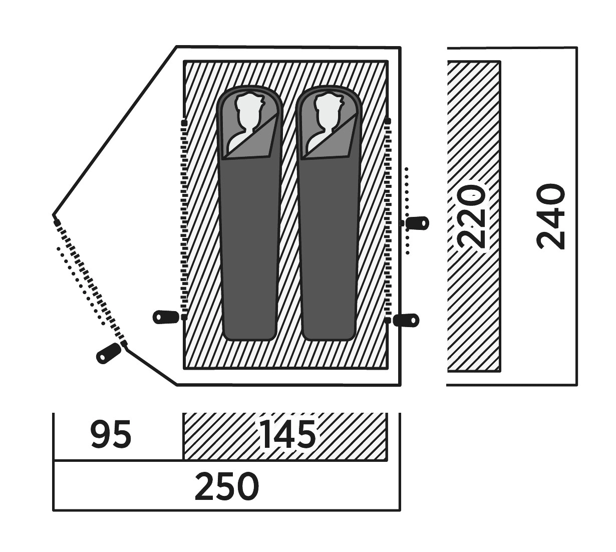 Намет двомісний Easy Camp Rondane 2 (120469)