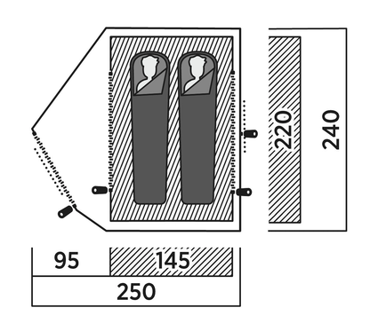 Намет двомісний Easy Camp Rondane 2 (120469)