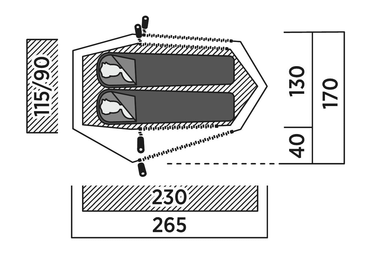 Намет двомісний Easy Camp Sarek 2 (120468)