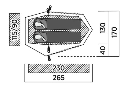 Намет двомісний Easy Camp Sarek 2 (120468)