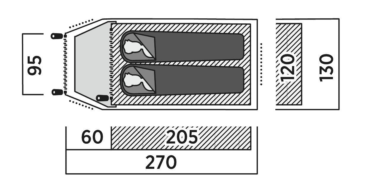 Намет двомісний Easy Camp Setesdal 2 (120476)