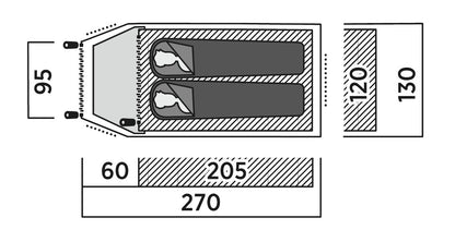 Намет двомісний Easy Camp Setesdal 2 (120476)