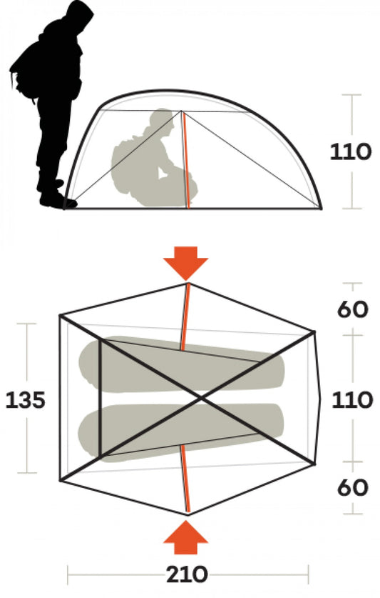 Намет двомісний Ferrino Nemesi 2 Pro Green (91212QVVFR)