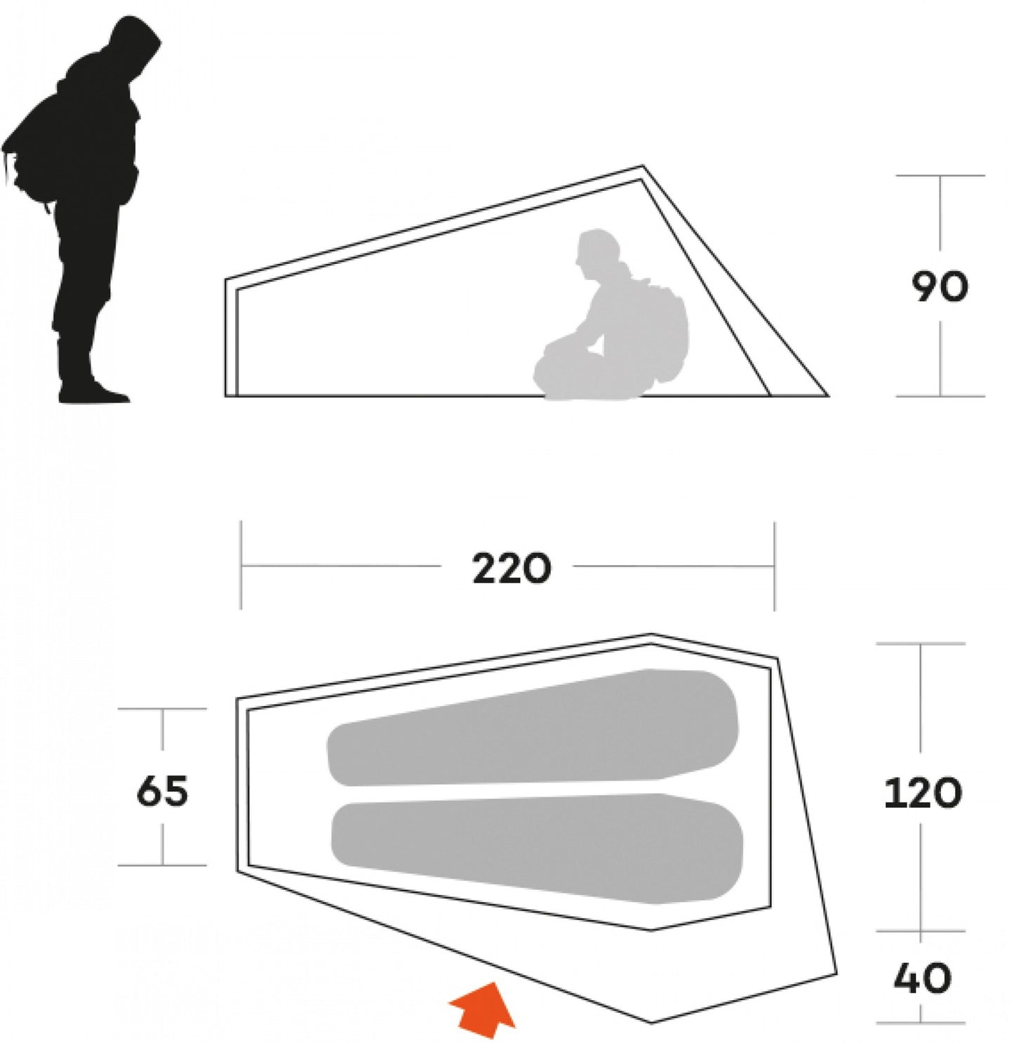 Намет двомісний Ferrino Piuma 2 Blue (9121500B)