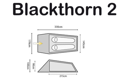 Палатка двомісна Highlander Blackthorn 2 HMTC (TEN132-HC)