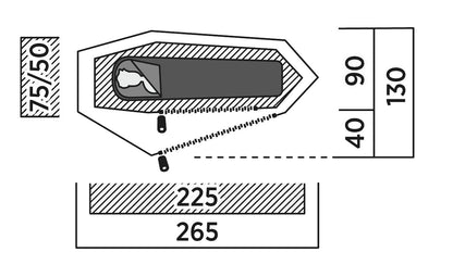Намет одномісний Easy Camp Sarek 1 (120467)