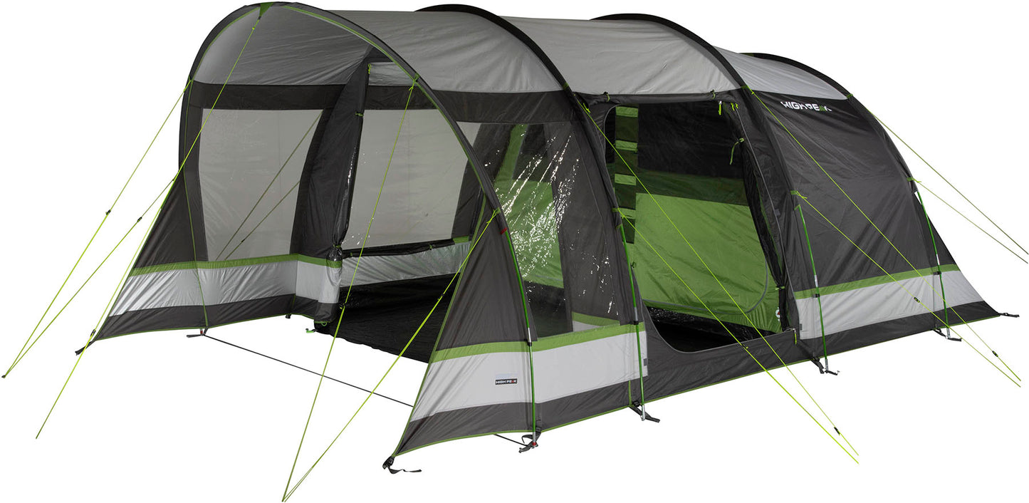 Палатка п'ятимісна High Peak Garda 5.0 Light Grey/Dark Grey/Green (11823)