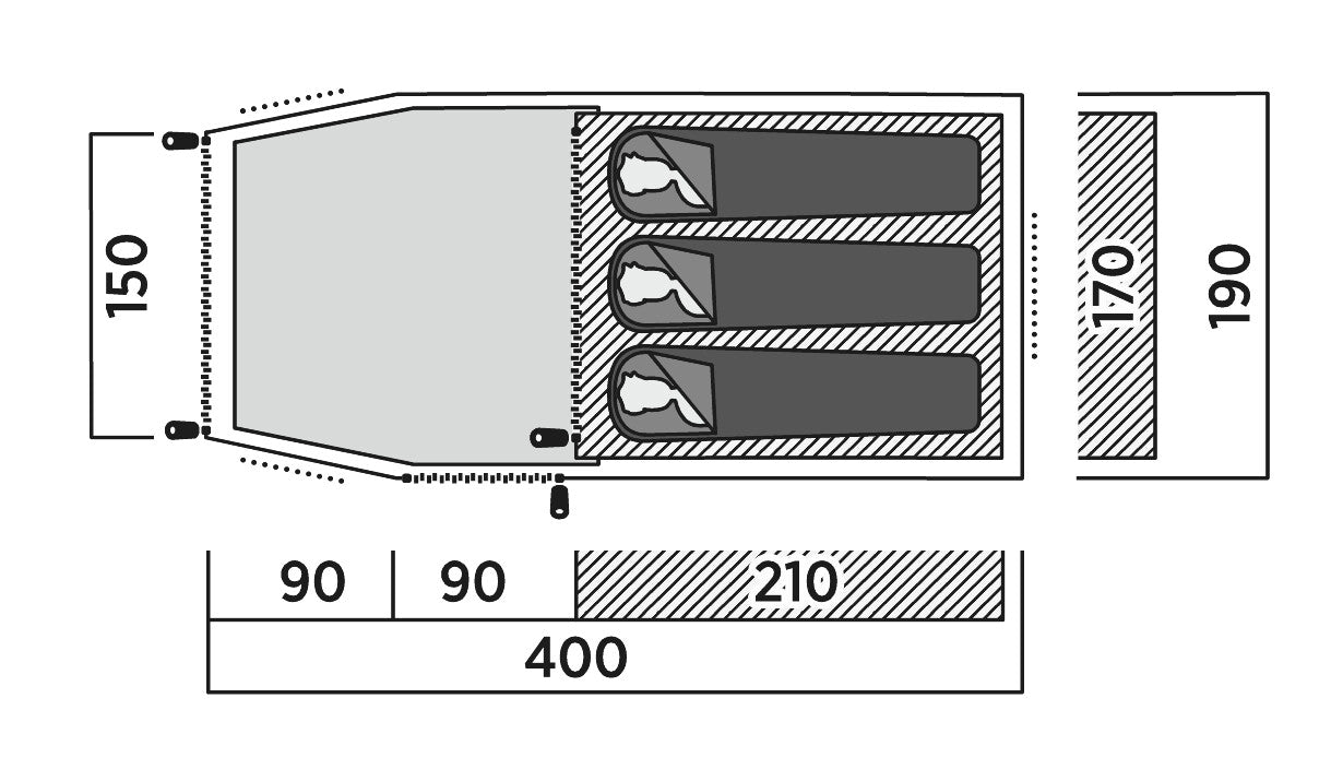 Намет тримісний Easy Camp Hemsedal 3 (120474)