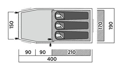 Намет тримісний Easy Camp Hemsedal 3 (120474)