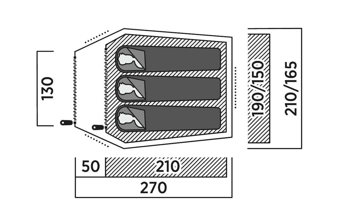 Намет тримісний Easy Camp Reindal 3 (120472)