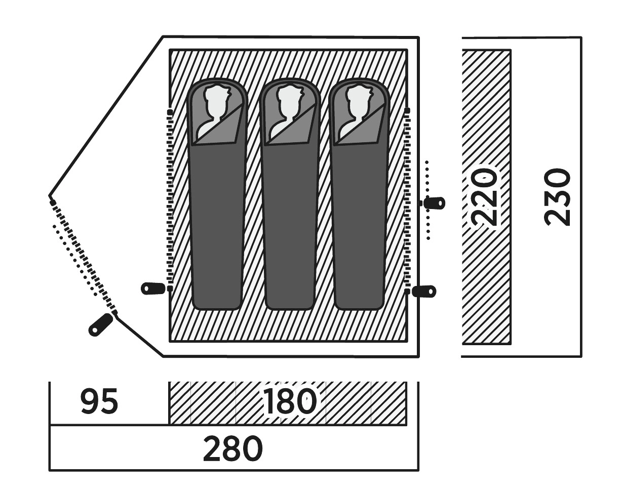Намет тримісний Easy Camp Rondane 3 (120470)