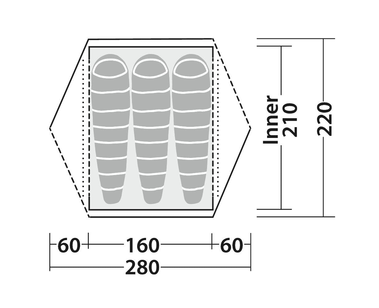 Намет тримісний Robens Aster 3 Pro (130400)