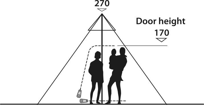 Намет восьмимісний Easy Camp Moonlight Tipi Grey (120381)