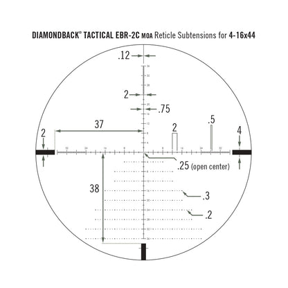 Приціл оптичний Vortex Diamondback Tactical FFP 4-16x44 EBR-2C MOA (DBK-10026)
