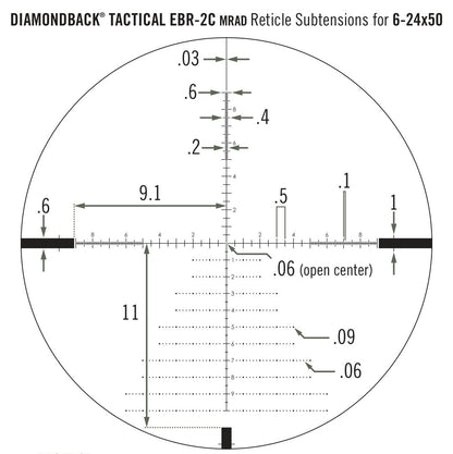 Приціл оптичний Vortex Diamondback Tactical FFP 6-24x50 EBR-2C MRAD (DBK-10029)