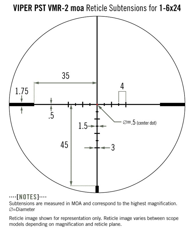 Приціл оптичний Vortex Viper PST Gen II 1-6x24 SFP VMR-2 MOA IR (PST-1605)