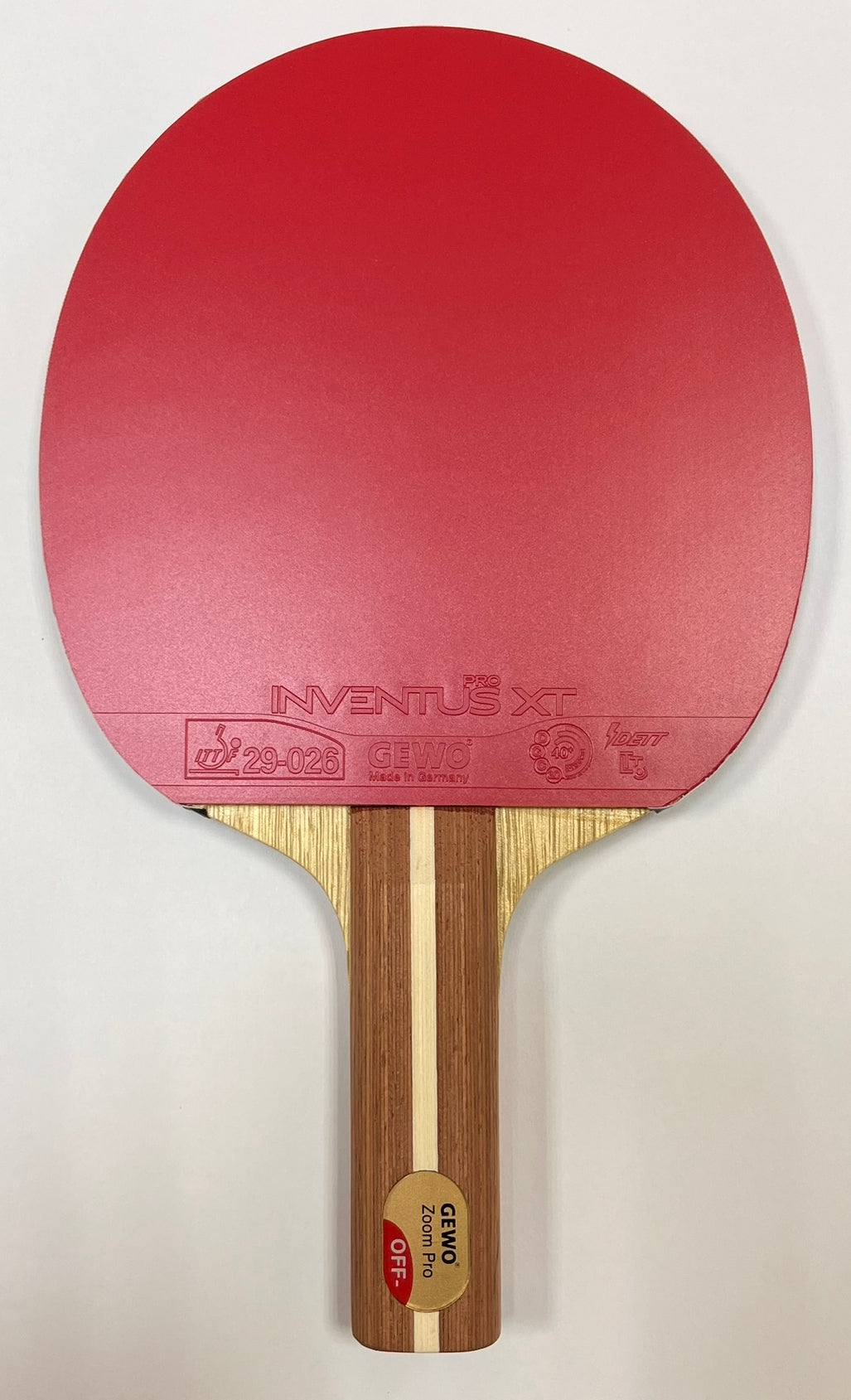 Ракетка для настільного тенісу Gewo Zoom Pro OFF-, Inventus XT Pro 47.5+Elaxxon 45.0, ST (1163800003)