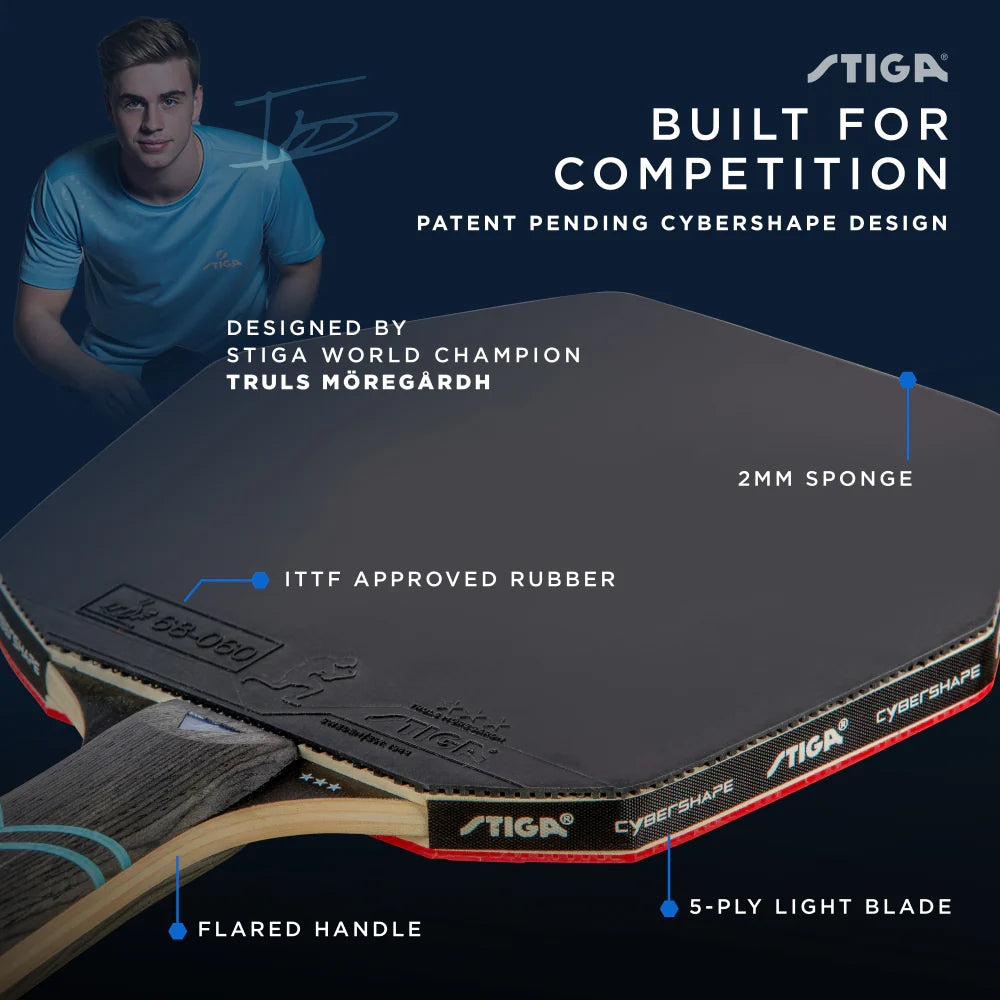 Ракетка для настільного тенісу Stiga Cybershape Future 3 Star FL (1213-0304-35)