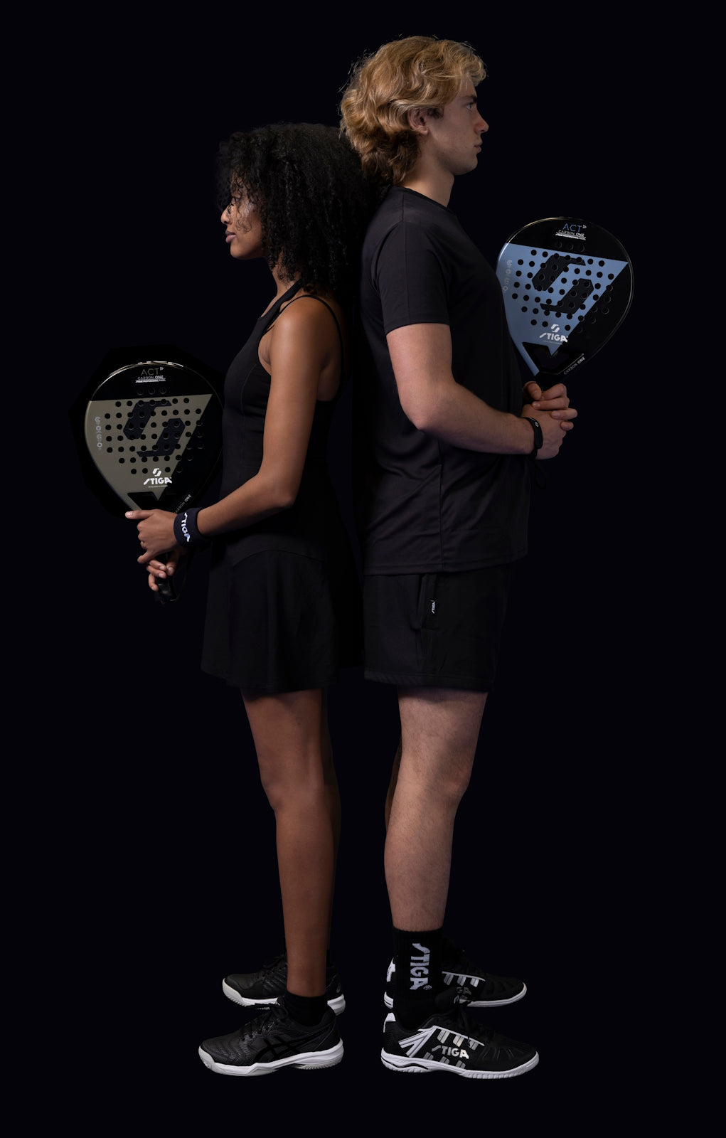 Ракетка для падел тенісу Stiga Racket ACT Black/Blue (2202-0916-01)