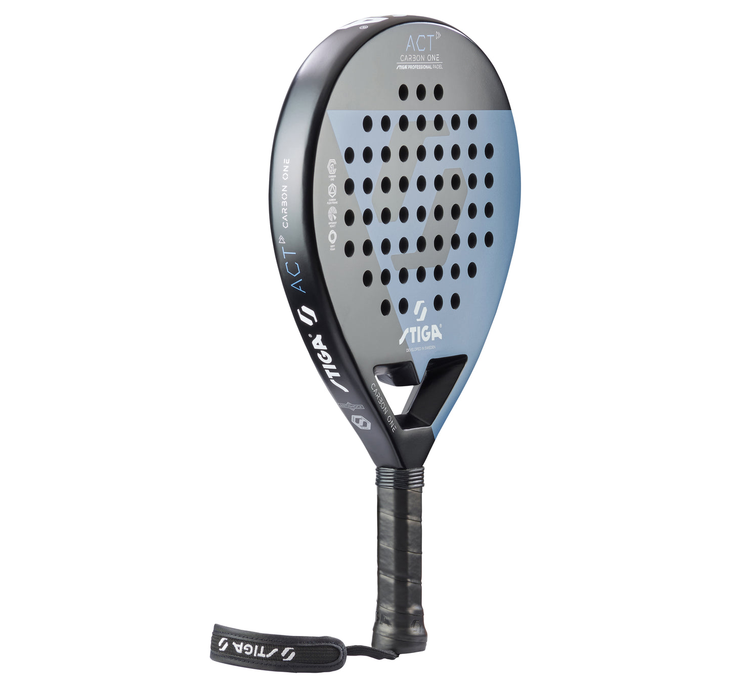 Ракетка для падел тенісу Stiga Racket ACT Black/Blue (2202-0916-01)