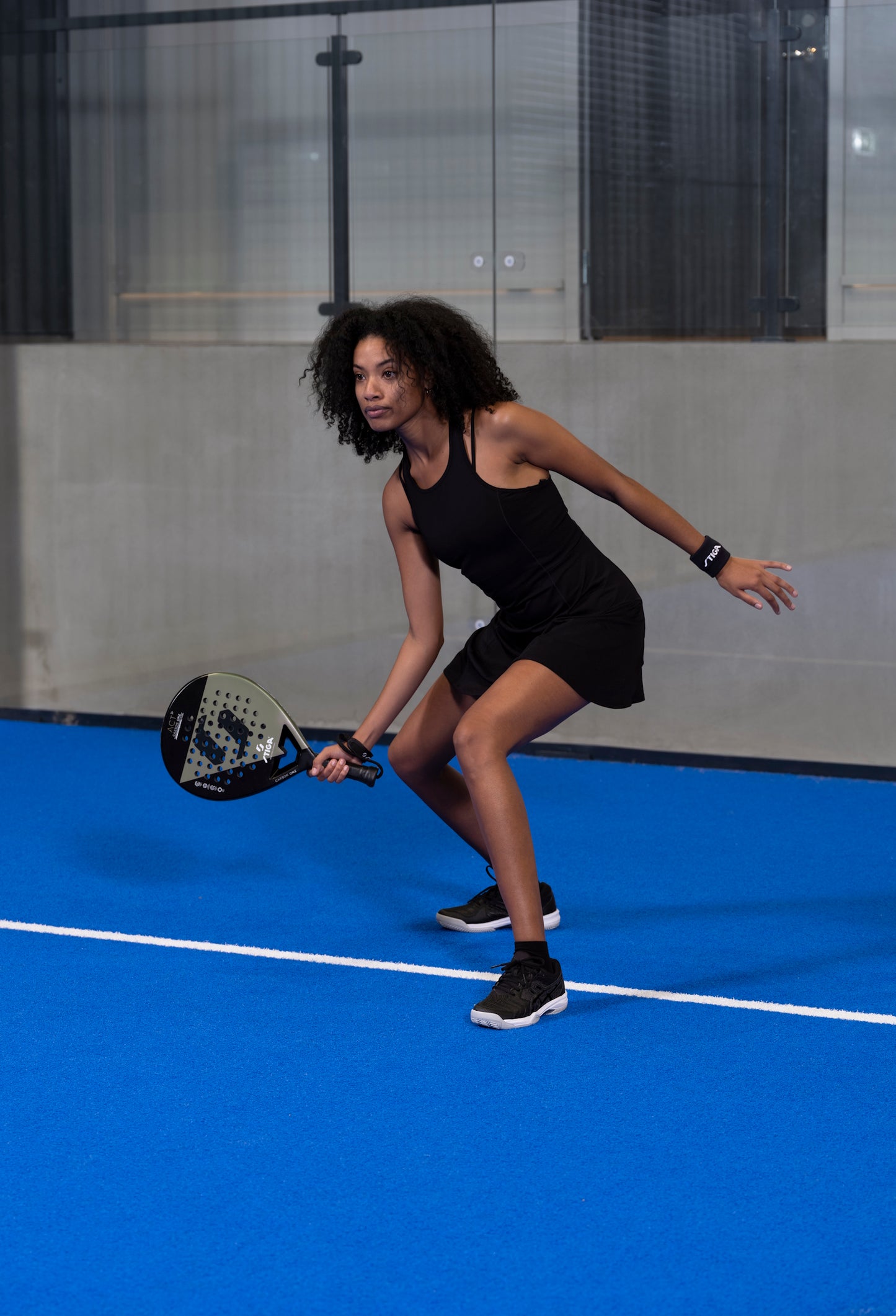 Ракетка для падел тенісу Stiga Racket ACT Black/Olive Green (2202-0919-01)