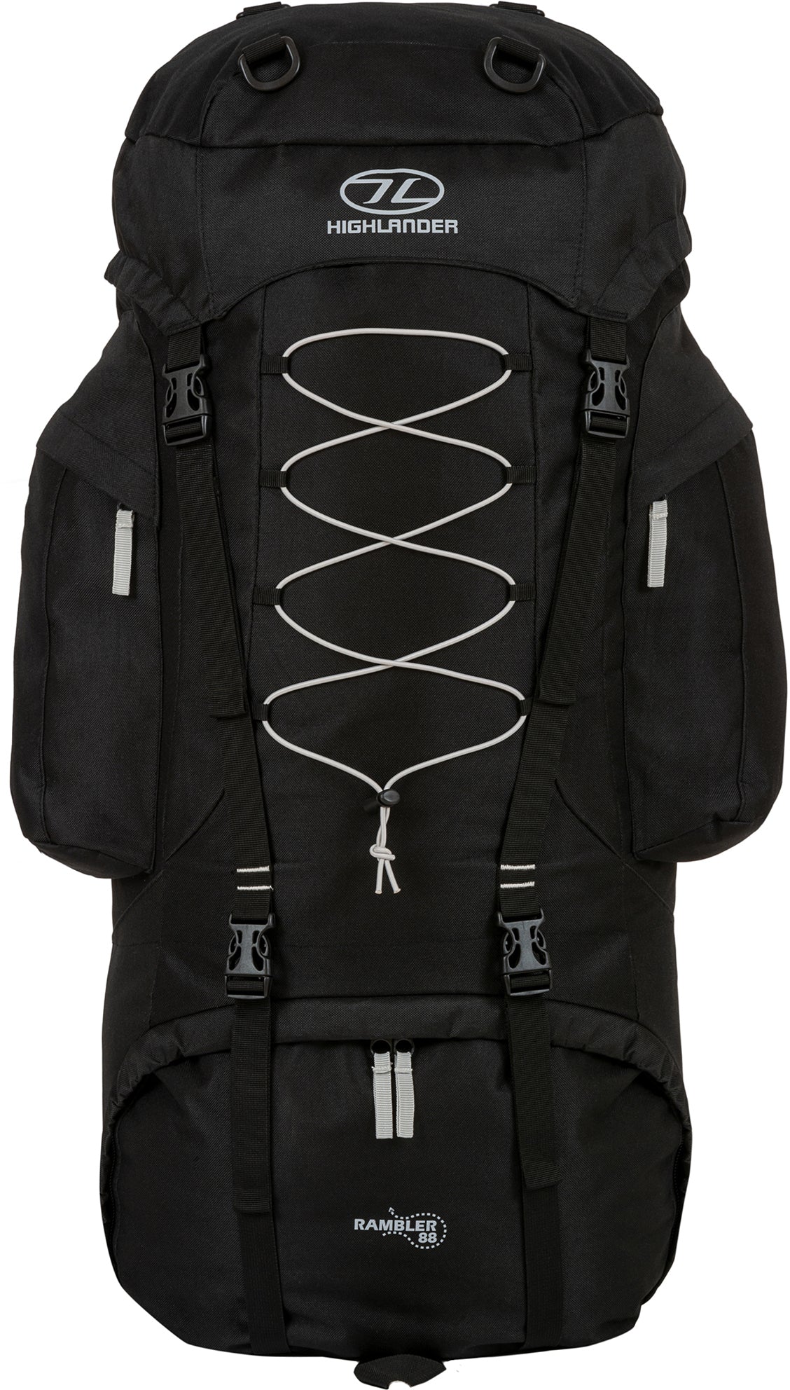 Рюкзак туристичний Highlander Rambler 88 Black/Silver (RAM088-BK.SR)