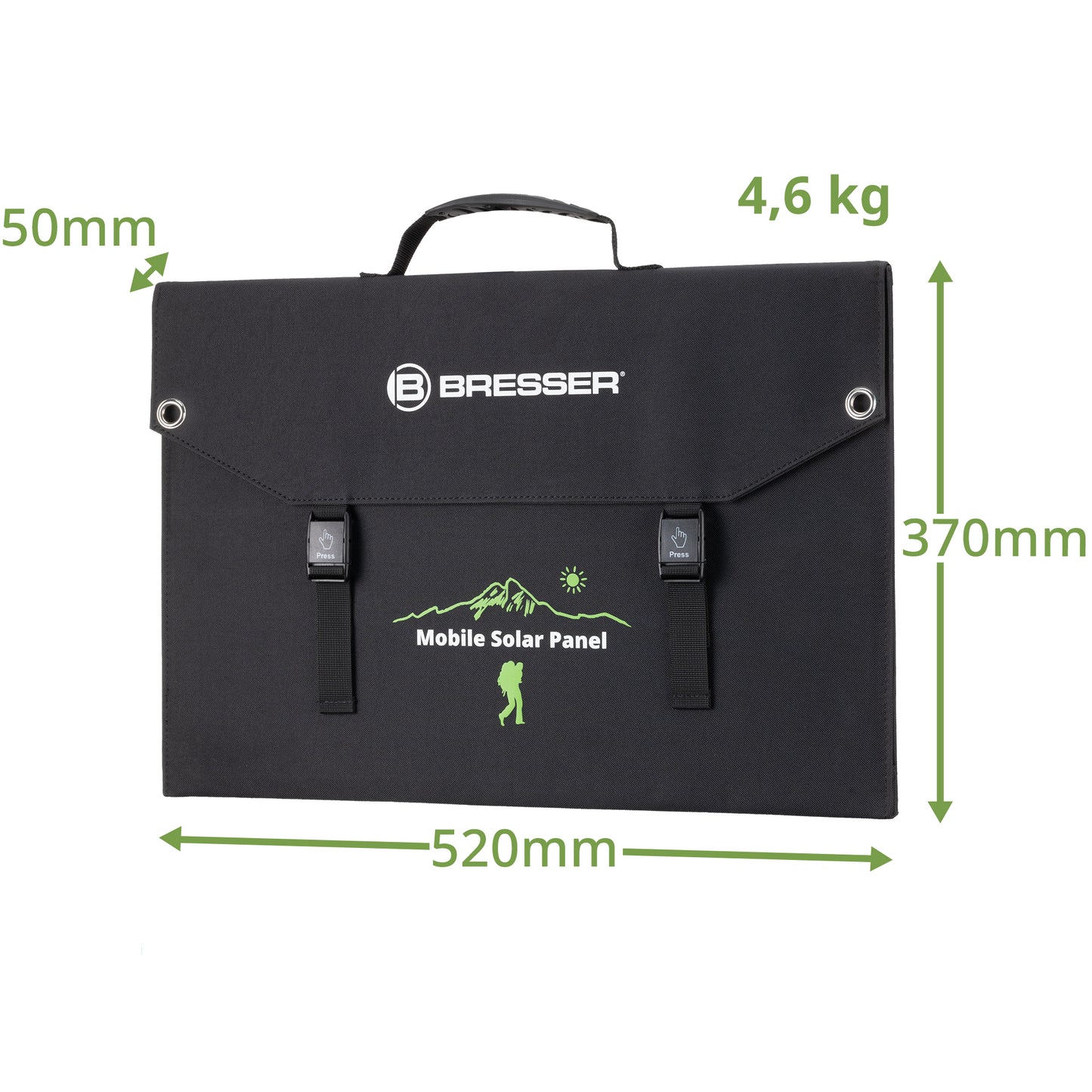 Портативний зарядний пристрій солнечна панель Bresser Mobile Solar Charger 120 Watt USB DC (3810070)