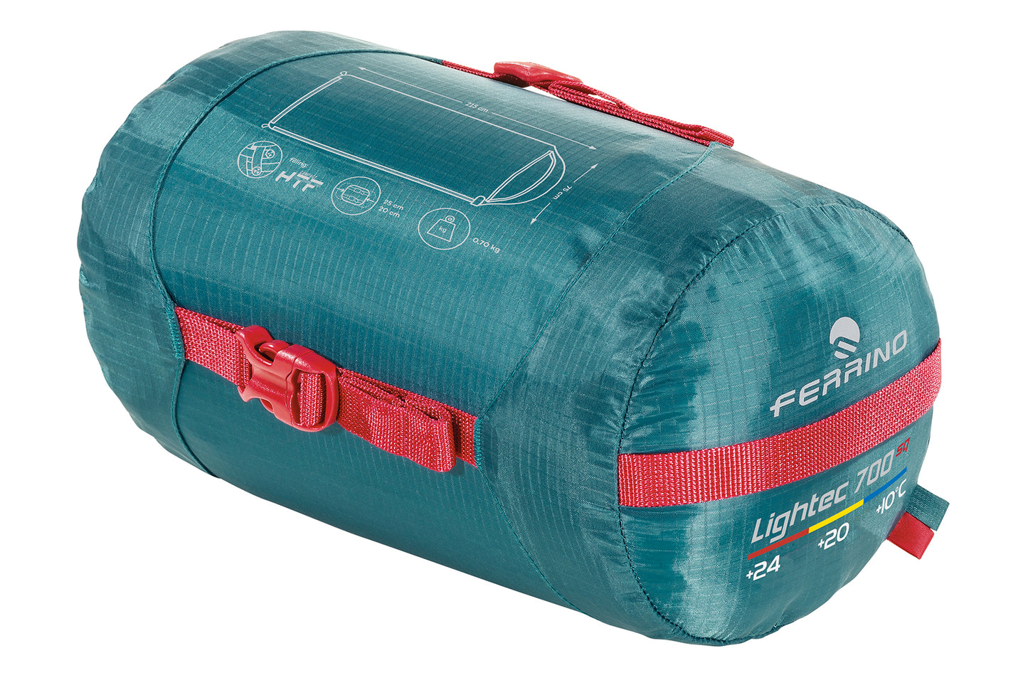 Спальний мішок Ferrino Lightec 700 SQ/+20°C Green Left (86154NVVS)