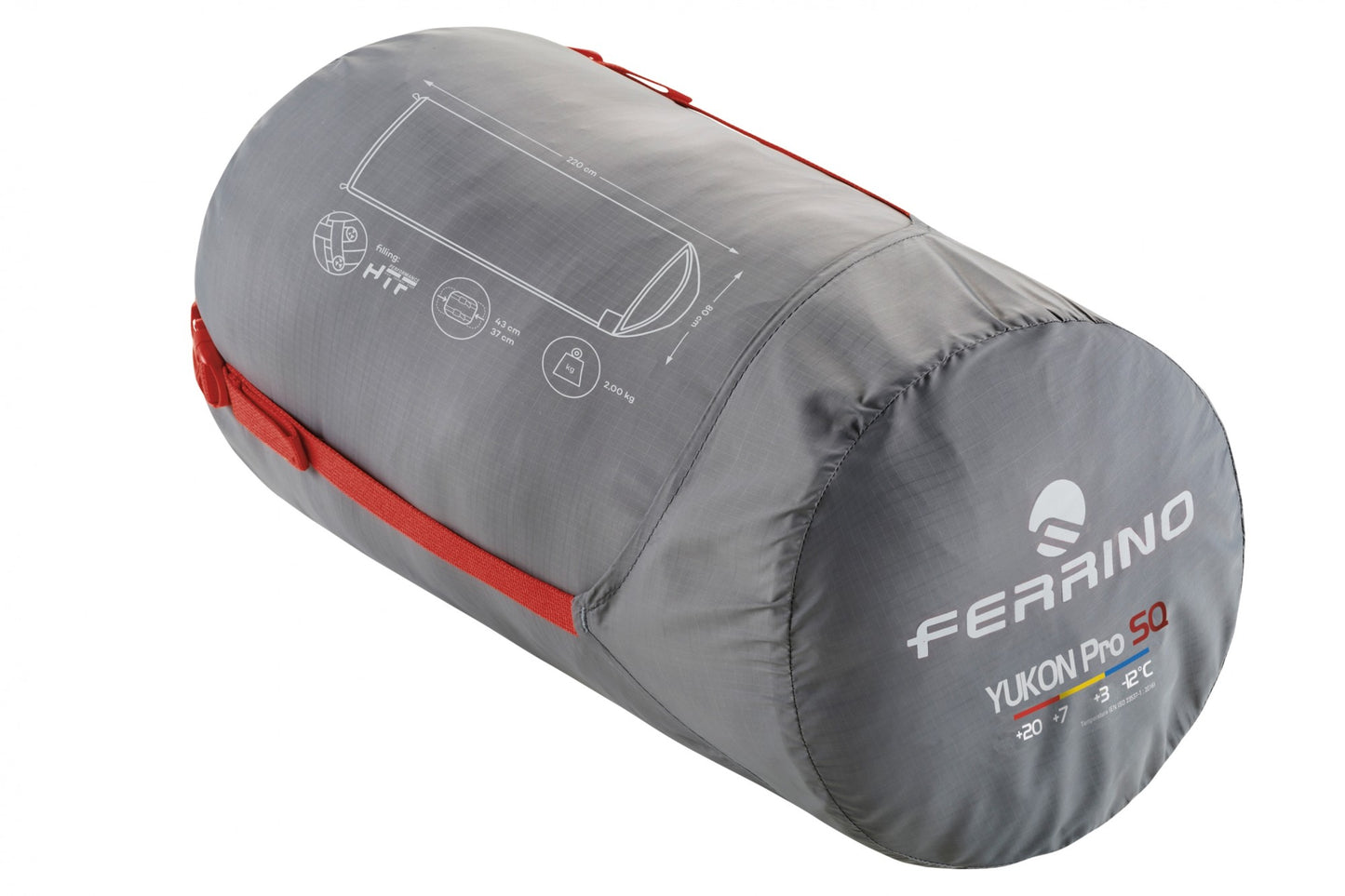 Спальний мішок Ferrino Yukon Pro SQ +3°C Red (86360NRR)
