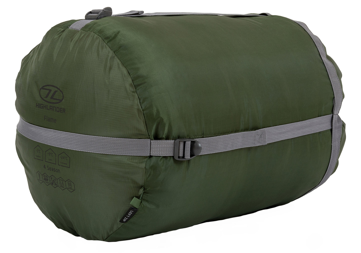 Спальний мішок Highlander Phoenix Flame 400/-9°C Olive Green Left (SB244-OG)