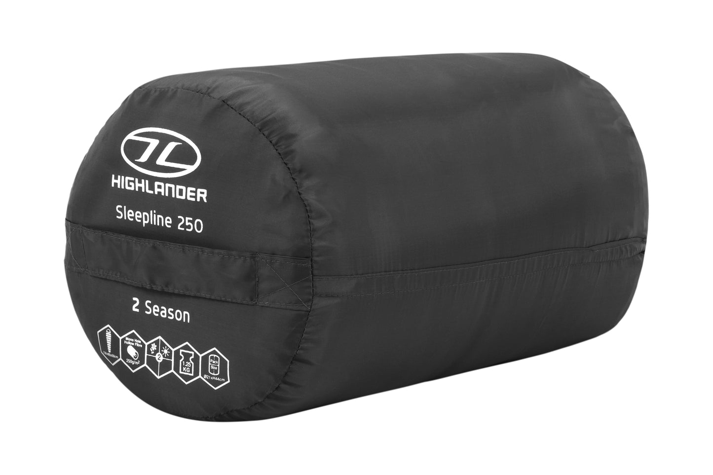 Спальний мішок Highlander Sleepline 250 Mummy/+5°C Charcoal Left (SB035-CH)