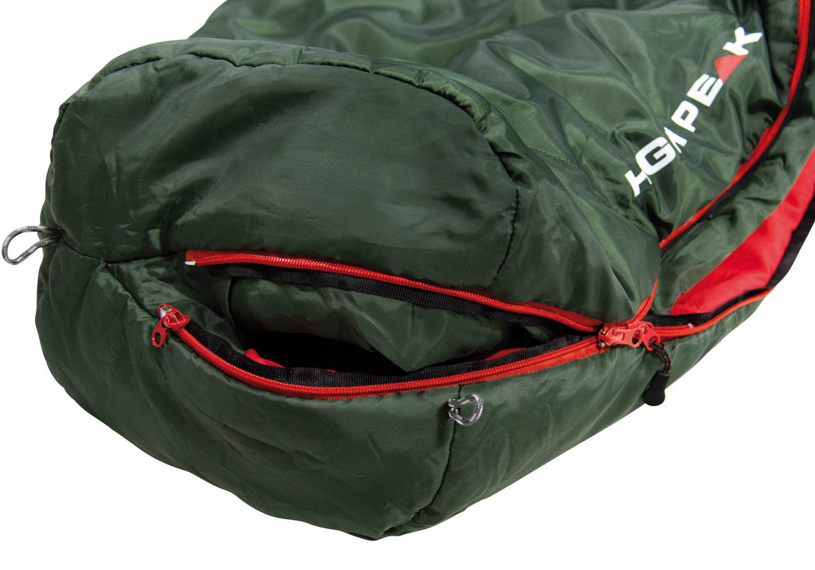 Спальний мішок High Peak Black Arrow/+3°C Green/Red Left (23054)