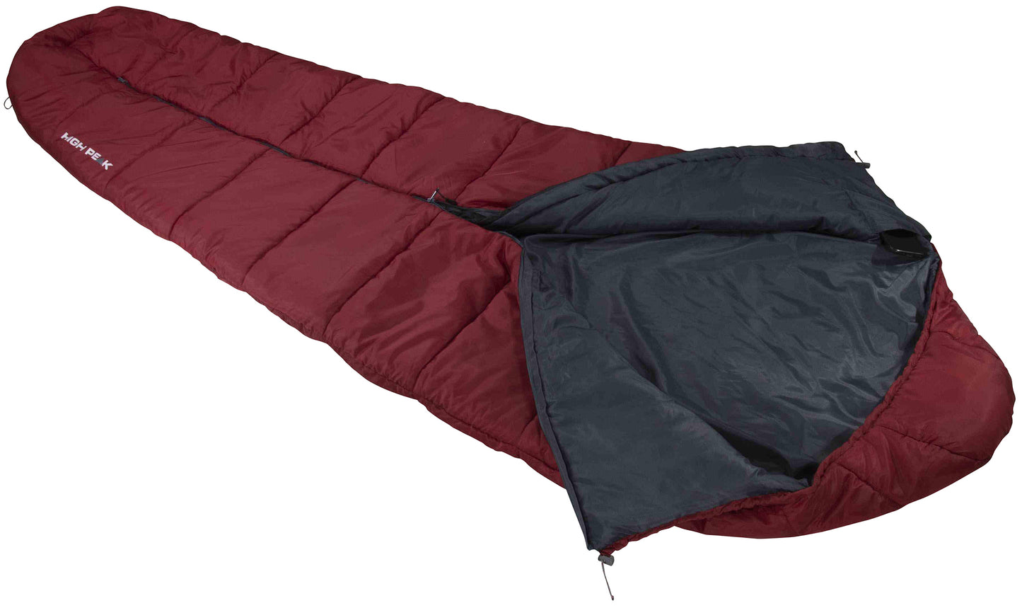 Спальний мішок High Peak Century 300/+2°C Dark Red/Grey Center (23227)