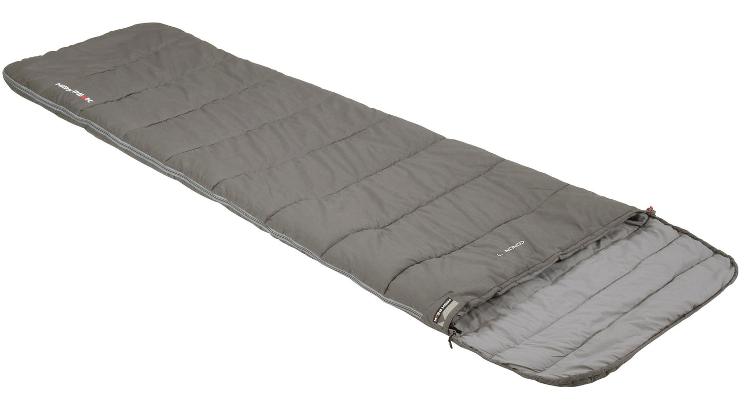Спальний мішок High Peak Conon 7/+7°C Grey/Light Grey Left (21247)