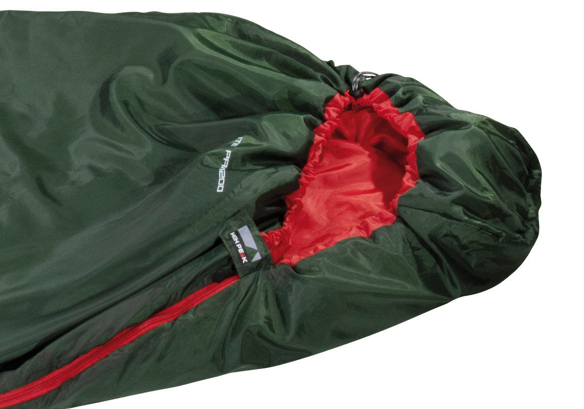Спальний мішок High Peak Lite Pak 1200/+6°C Green/Red Left (23263)