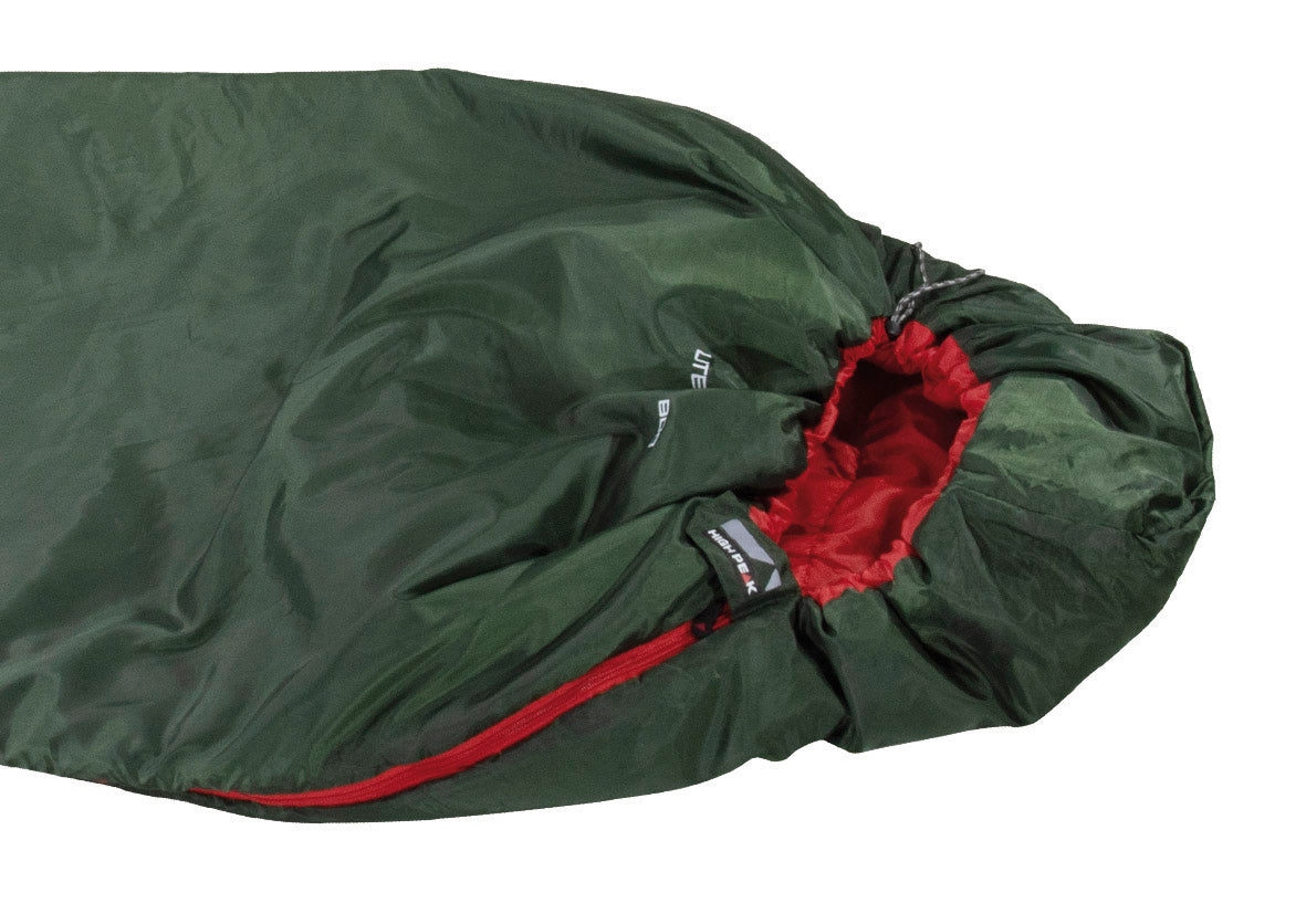 Спальний мішок High Peak Lite Pak 800/+12°C Green/Red Left (23260)