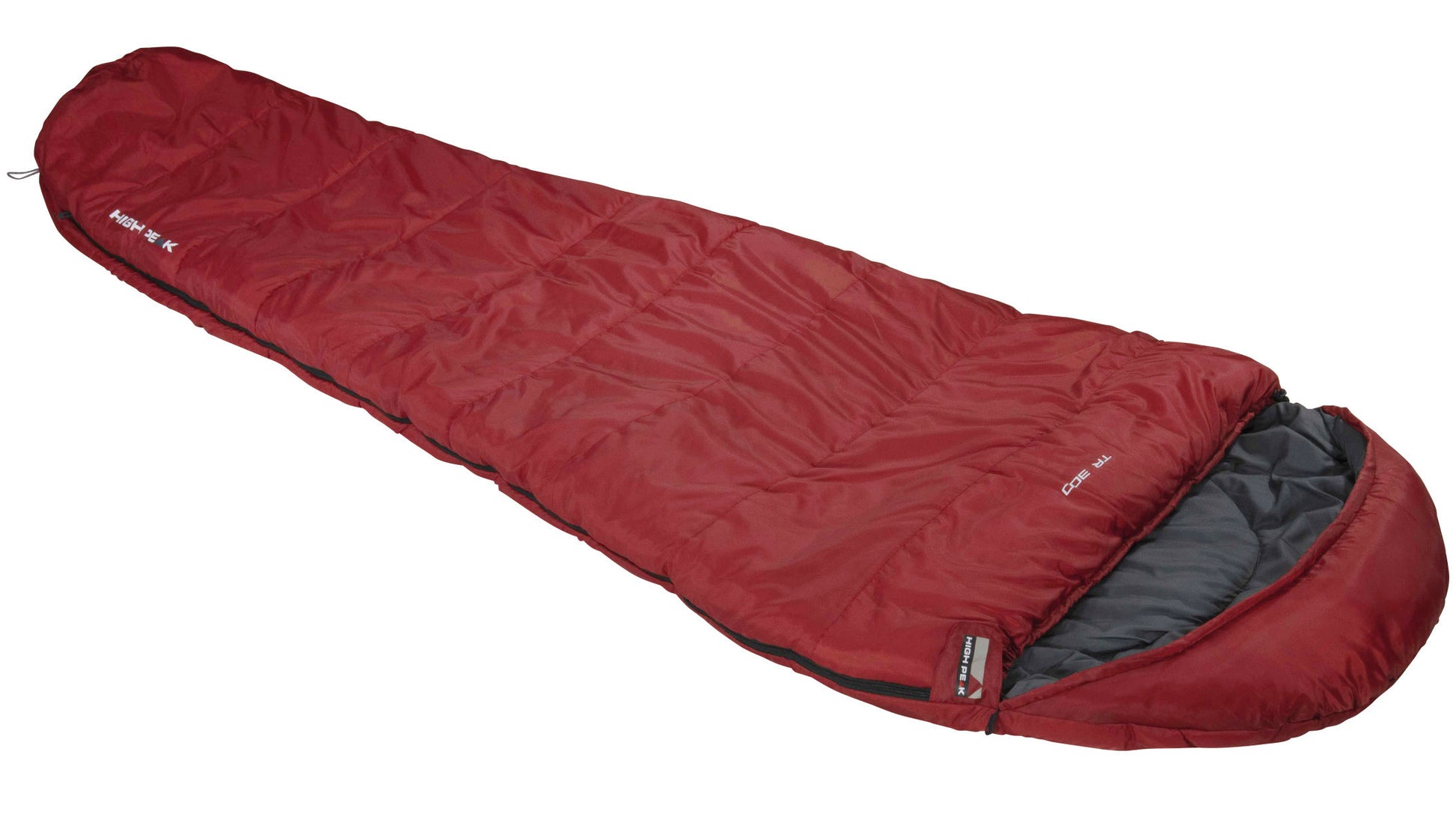 Спальний мішок High Peak TR 300/0°C Dark Red/Grey Left (23066)
