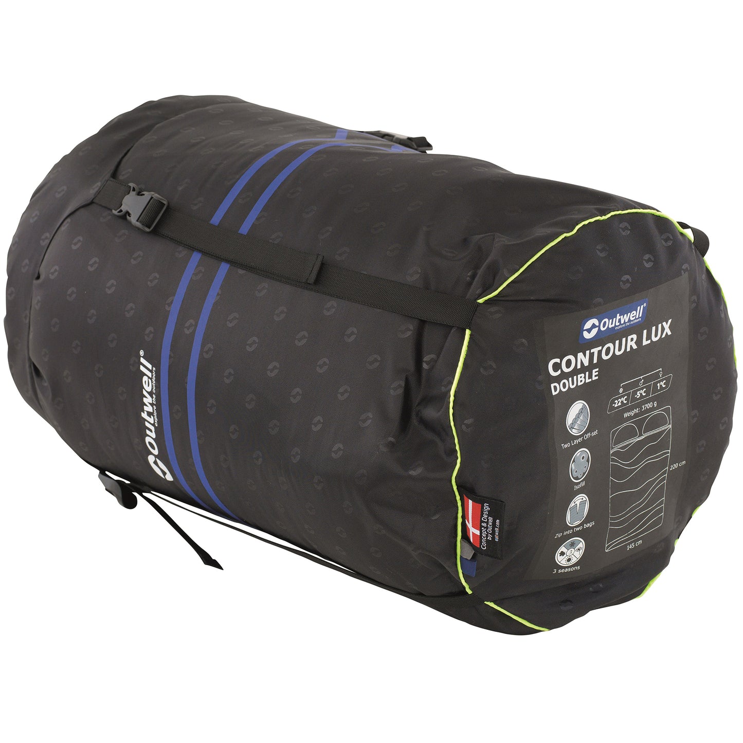 Спальний мішок Outwell Contour Lux Double Reversible/-5°C Imperial Blue (230297)