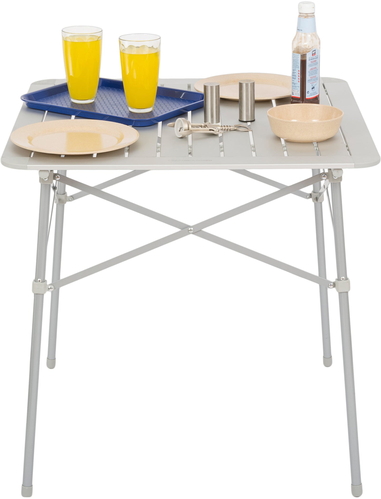 Стіл розкладний Highlander Aluminium Slat Folding Table Small Silver (FUR073)