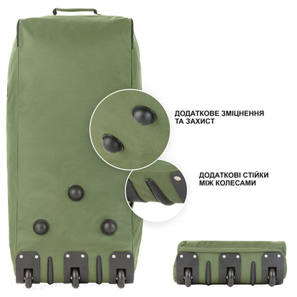 Сумка дорожня на колесах TravelZ Wheelbag 100 Liter Green (603095)