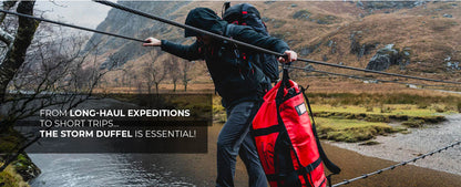 Сумка дорожня водозахисна Highlander Storm Kitbag 65L Red (DB123-RD)