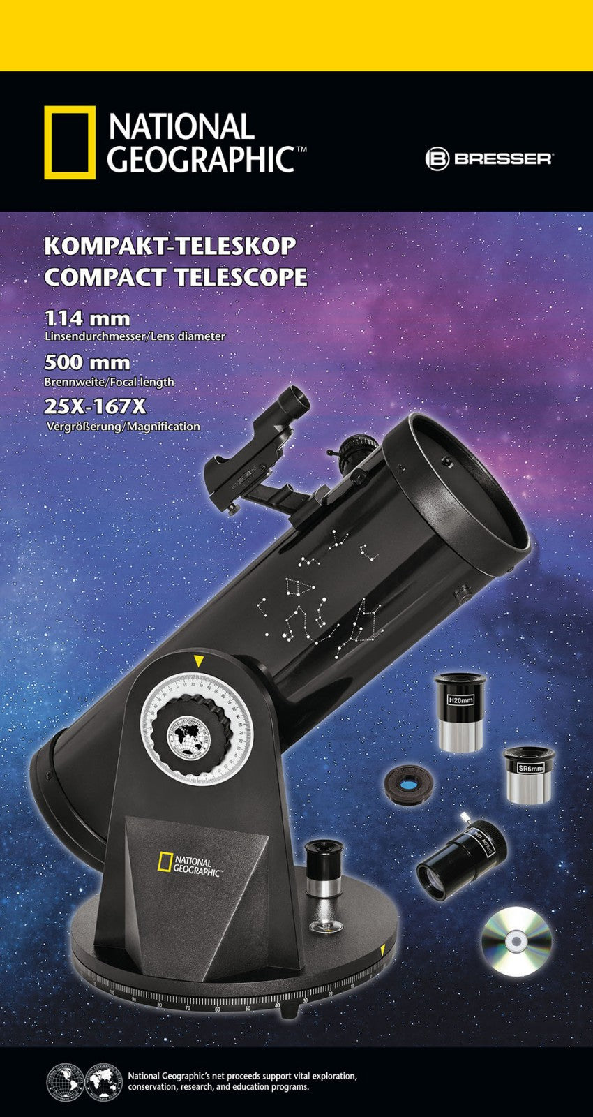 Телескоп National Geographic 114/500 Compact (9065000)