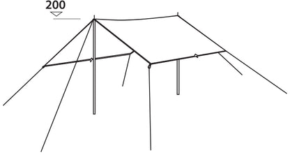 Тент Easy Camp Tarp 4 x 4 m Granite Grey (120329)